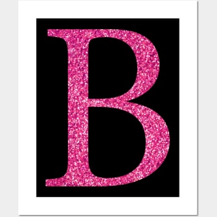 Pink B Posters and Art